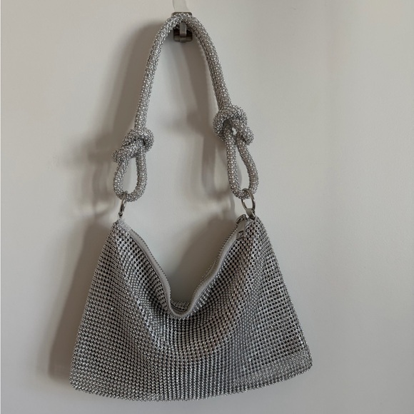 Silver Rhinestone Shoulder Bag - Picture 6 of 6